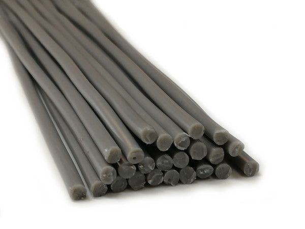 Plastique baguettes de soudure ABS 4mm Ronde Gris 25 Barres | az-reptec